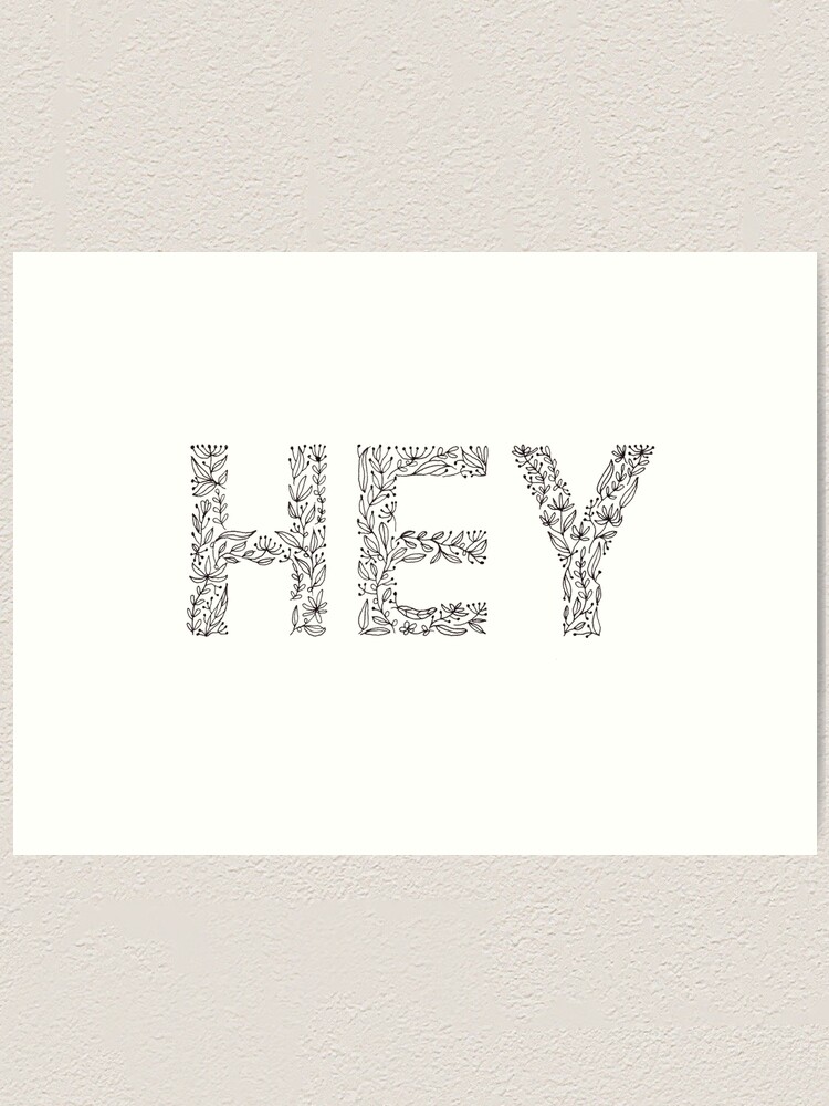 Alternate view of Floral Pattern - Hey Art Print