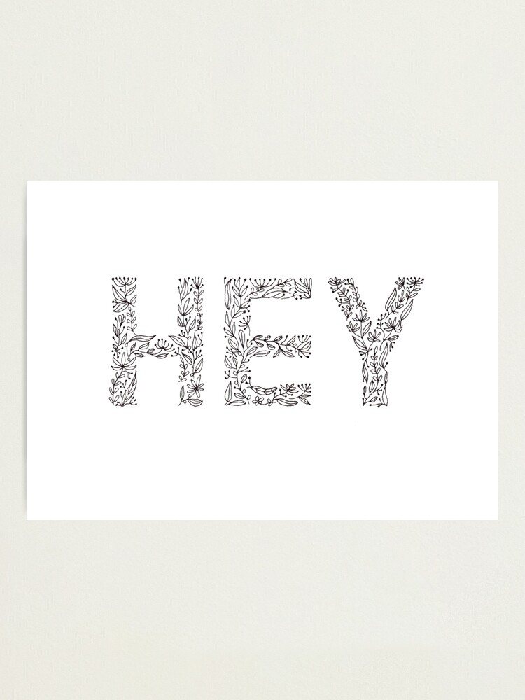 Alternate view of Floral Pattern - Hey Photographic Print