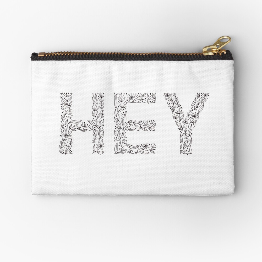 Floral Pattern - Hey Zipper Pouch