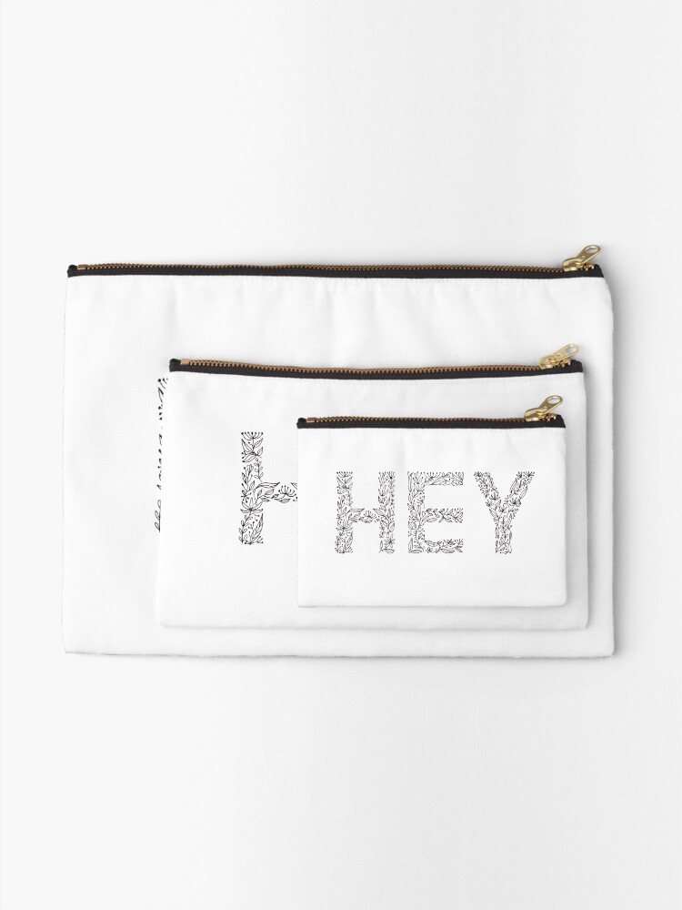 Alternate view of Floral Pattern - Hey Zipper Pouch