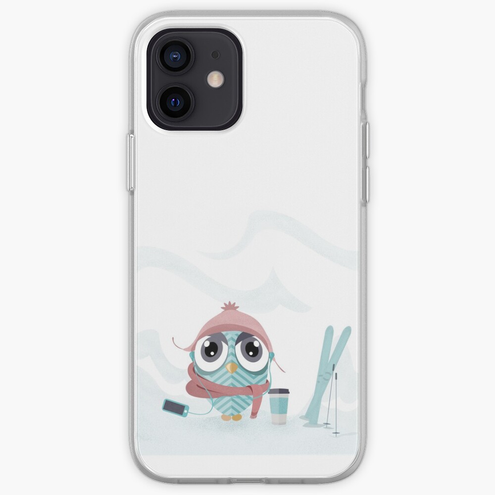 Owl gone skiing iPhone Case & Cover