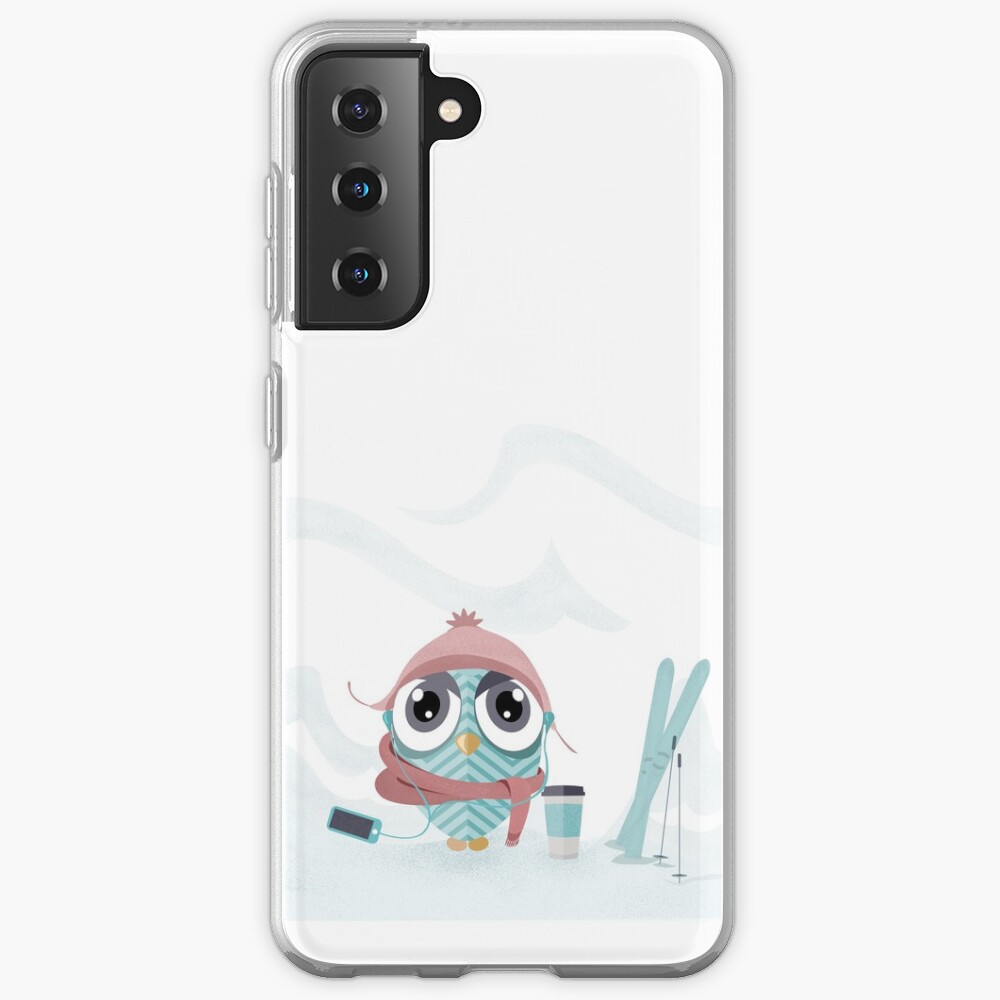 Owl gone skiing Case & Skin for Samsung Galaxy