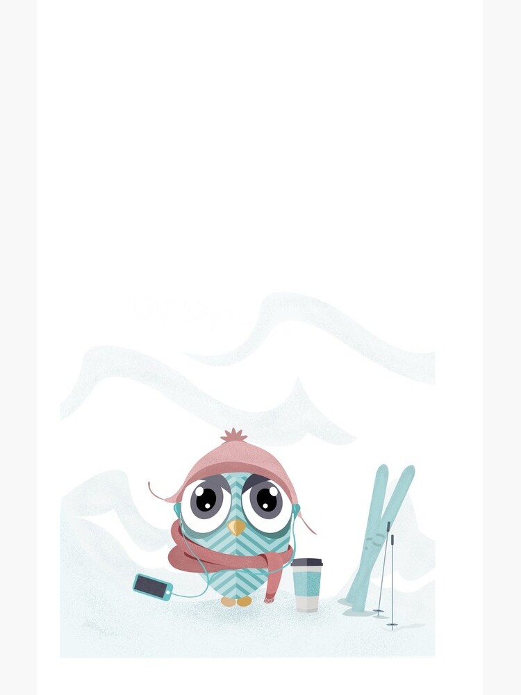 Owl gone skiing by mirunasfia