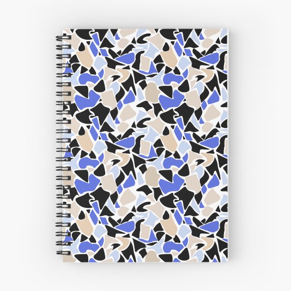 Item preview, Multi-colored, abstract, pattern, with spots, blue, beige, black, colors designed and sold by fuzzyfox.