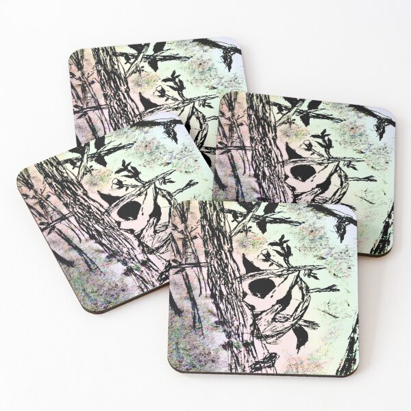 Item preview, アメリカのゴミ cover skull tree branches designed and sold by HofmannsStamps.