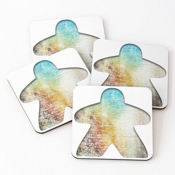 Item preview, Rainbow stone meeple- Modern board game culture designed and sold by Vela Barrera.