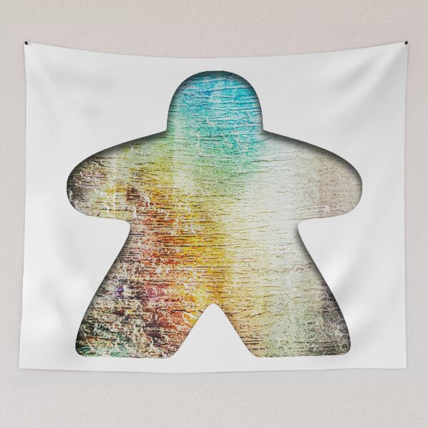 Item preview, Rainbow stone meeple- Modern board game culture designed and sold by Vela Barrera.