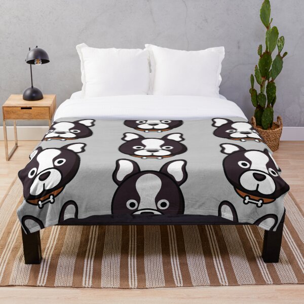 Item preview, Cute French Bulldog puppy dog black and white cartoon designed and sold by RIGHT BRAIN DESIGNS.