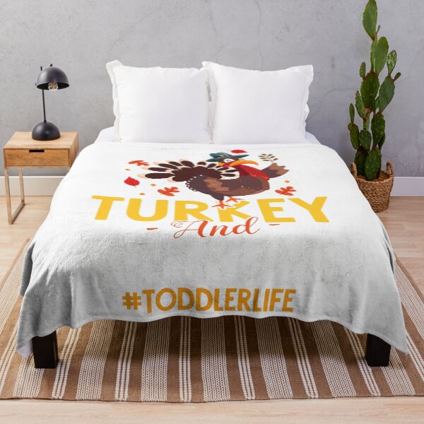 Item preview, Turkey And Tantrums Toddler Life Funny Thanksgiving Day Gift T-Shirt designed and sold by lesterwopoljakd.
