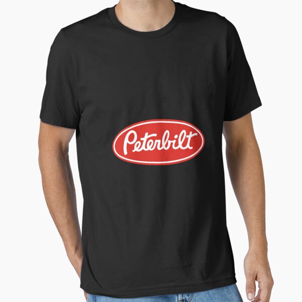 Aperçu de l'œuvre Peterbilt Truck Logo Rougeblanc T-shirt essentiel créée et vendue par SkylarBerge.