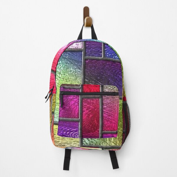 Item preview, Rainbow Rectangles & Squares Stained Glass designed and sold by DeusExMachina1.