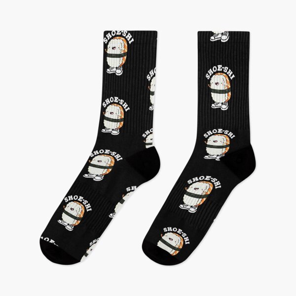 Item preview, Shoe-shi Funny Sushi Puns (Dark BG) designed and sold by punnybone.