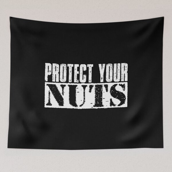 Item preview, Protect Your Nuts - Vintage White Text  designed and sold by Whimsical  Thinker.