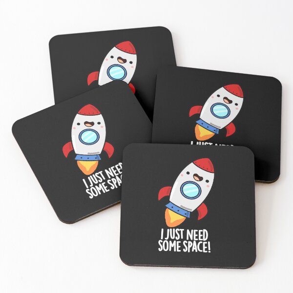 Item preview, I Just Need Some Space Funny Rocket Puns (Dark BG) designed and sold by punnybone.