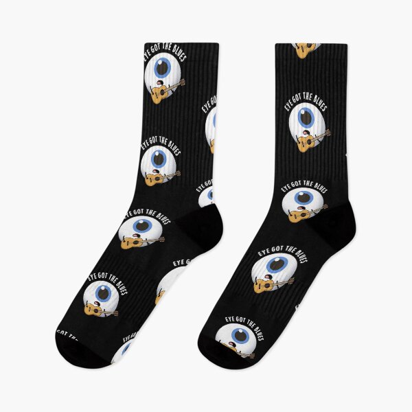Item preview, Eye Got The Blues Funny Eyeball Music Puns (Dark BG) designed and sold by punnybone.