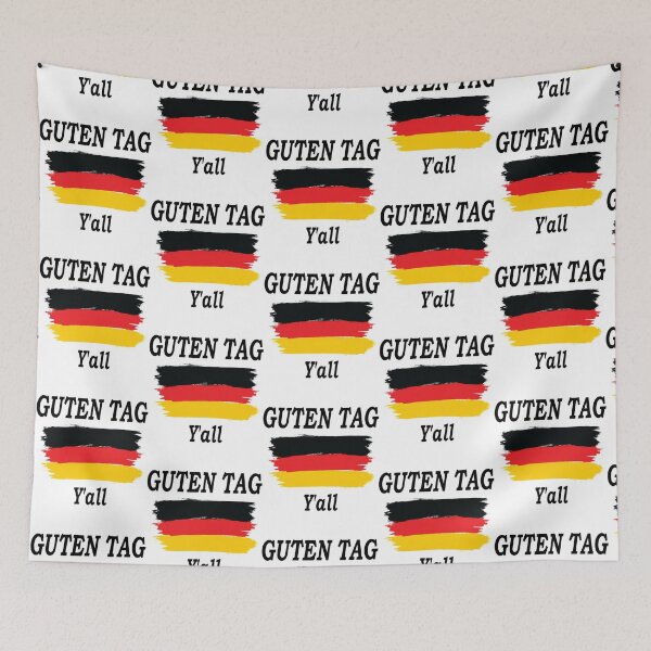 Item preview, Guten Tag Y_all, Germany flag, Germany Gift, Funny Humor   designed and sold by WildGrainDesign.