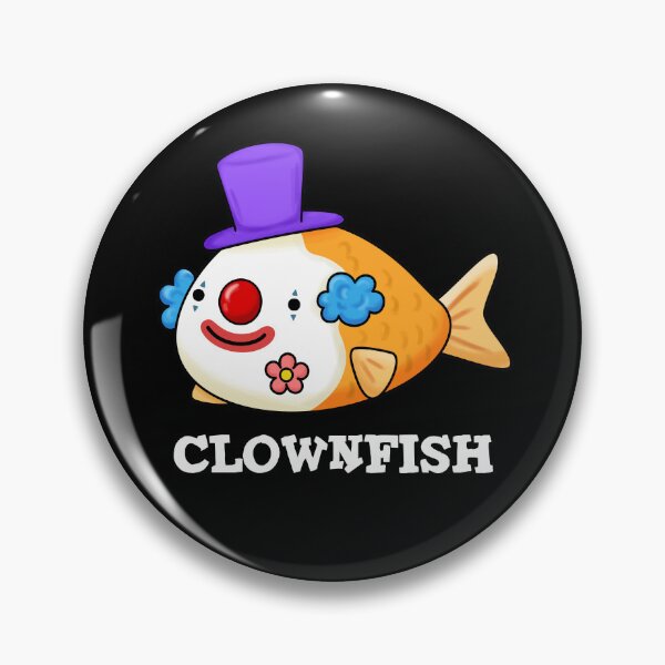 Item preview, Clownfish Funny Animal Fish Puns (Dark BG) designed and sold by punnybone.