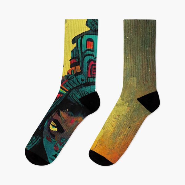 Item preview, Chalmeccacihuatl, goddess who lived in one of nine layers of the underworld.  designed and sold by MexicaVision.