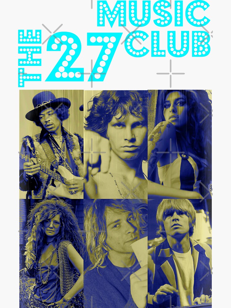 "27 Music Club" Sticker for Sale by LeoZitro Redbubble