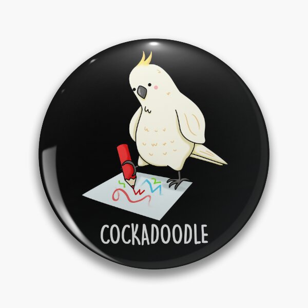 Item preview, Cockadoodle Funny Cockatoo Puns (Dark BG) designed and sold by punnybone.