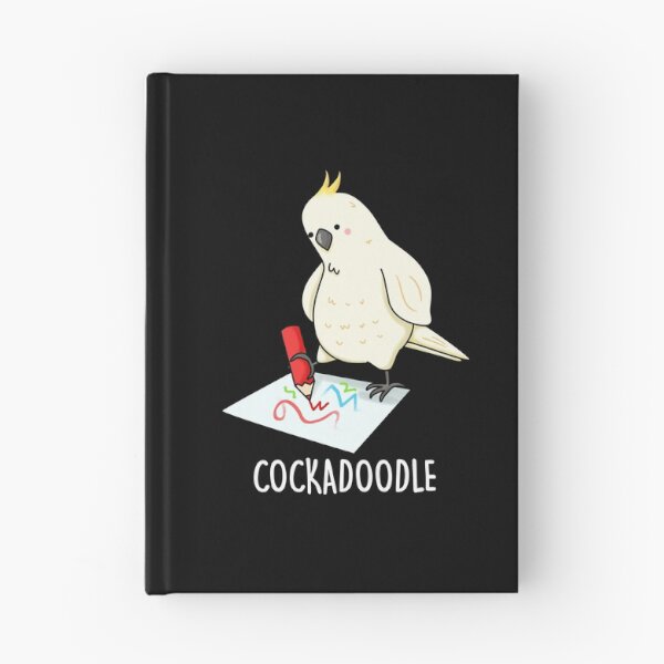 Item preview, Cockadoodle Funny Cockatoo Puns (Dark BG) designed and sold by punnybone.