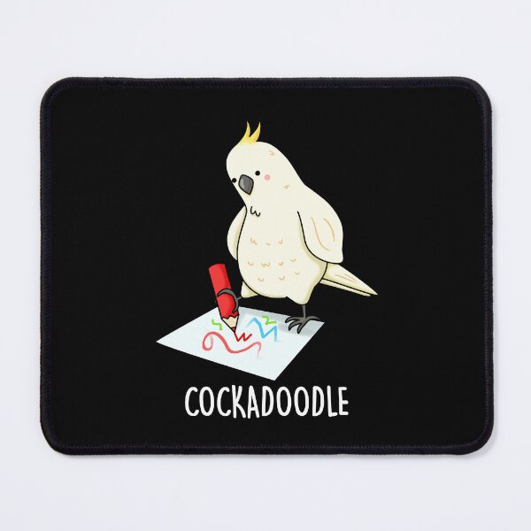 Item preview, Cockadoodle Funny Cockatoo Puns (Dark BG) designed and sold by punnybone.
