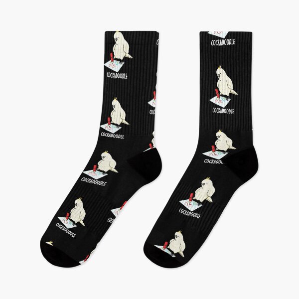Item preview, Cockadoodle Funny Cockatoo Puns (Dark BG) designed and sold by punnybone.