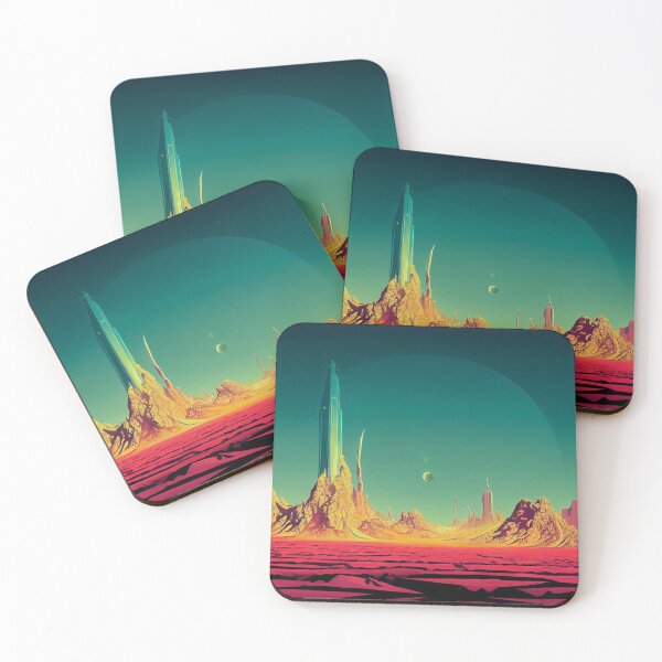 Item preview, Retro futuristic landscape designed and sold by Daniel Camba.