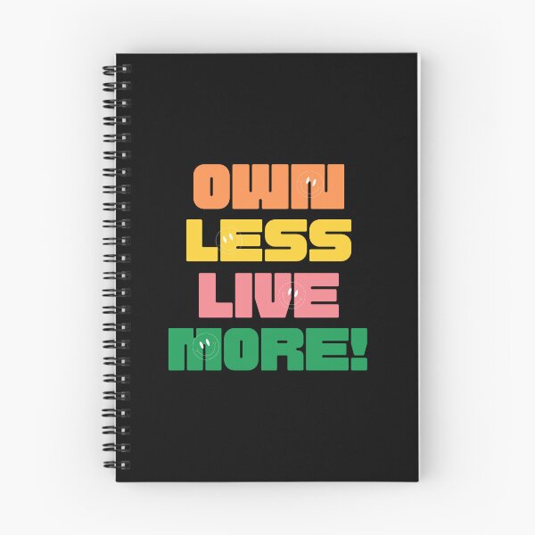 Item preview, Own Less Live More(Motivational Quote) Lettering designed and sold by Jalib.