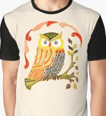 Lovely Cute Owl Graphic T-Shirt