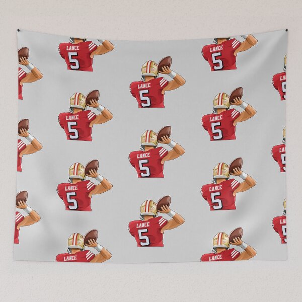 Item preview, Trey Lance #5 Throw designed and sold by KickNow.