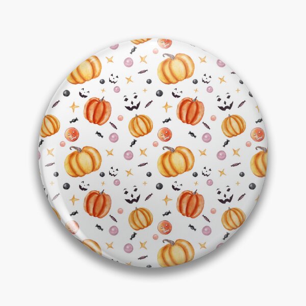 Item preview, Halloween Pattern White Pumpkin Candy designed and sold by Llamenba.