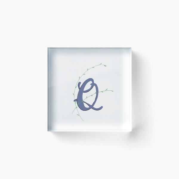 Item preview, Letter Q initial monogram alphabet Q designed and sold by Antique-Gifts.