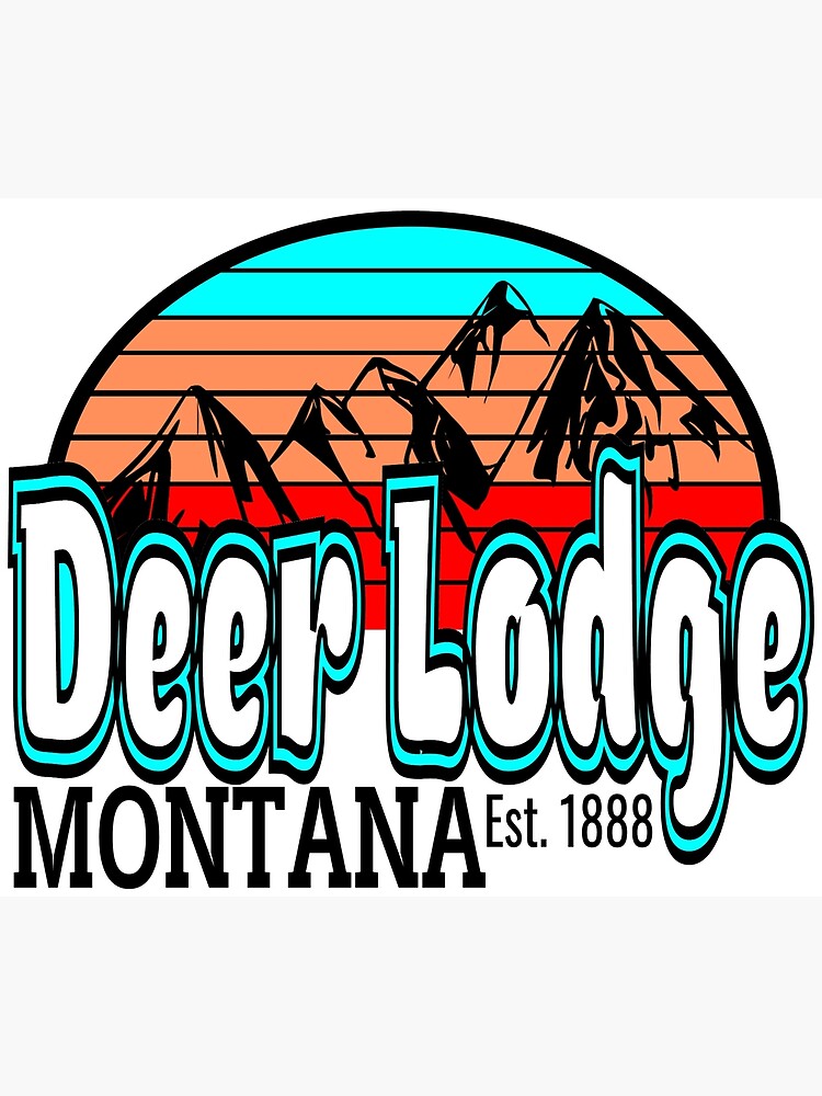"Deer Lodge Montana Vintage Sun 1" Poster for Sale by FLCdesigns