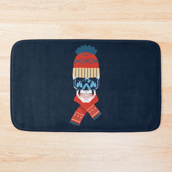 Item preview, Ski or Snowboard Skull With Blue and Red Hat And Scarf: Winter And Snow Lovers! designed and sold by tmdaliggr.