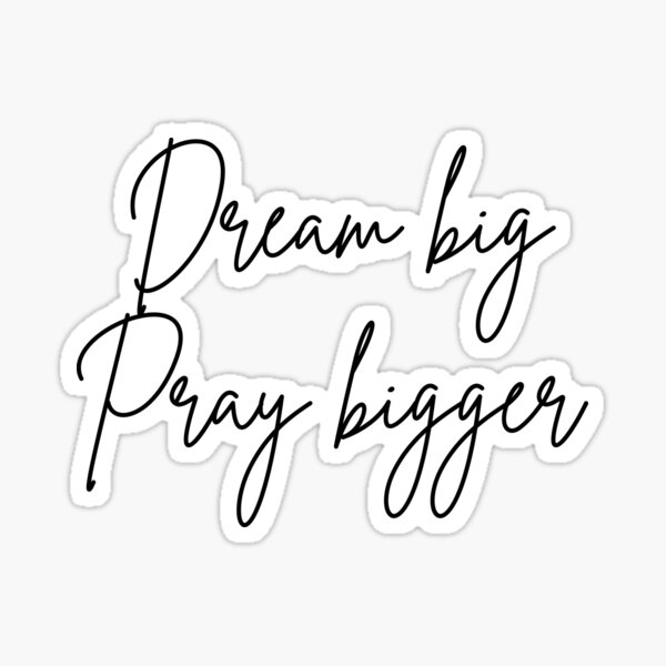 Item preview, Dream Big Pray Bigger(Motivational Quote) Typography designed and sold by Jalib.