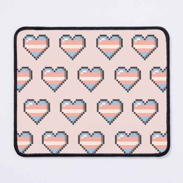 Item preview, Trans Pixelated Video Game Heart Pride - Trans Woman designed and sold by Gay-Koala.