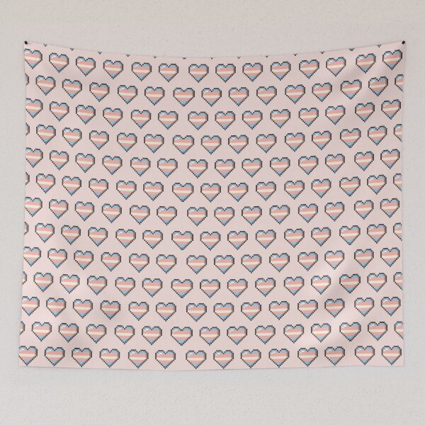 Item preview, Trans Pixelated Video Game Heart Pride - Trans Woman designed and sold by Gay-Koala.