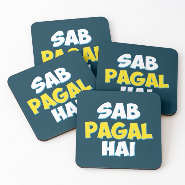 Item preview, Sab Paagal Hai Funny Hindi Desi Quote    designed and sold by FreshMercDesign.