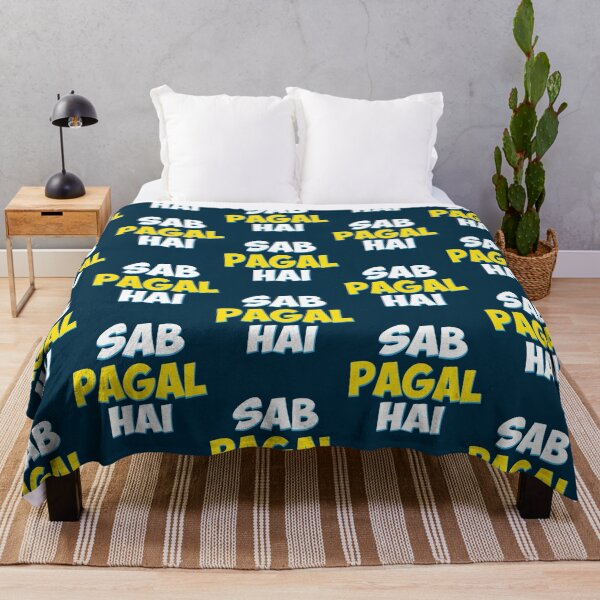 Item preview, Sab Paagal Hai Funny Hindi Desi Quote    designed and sold by FreshMercDesign.