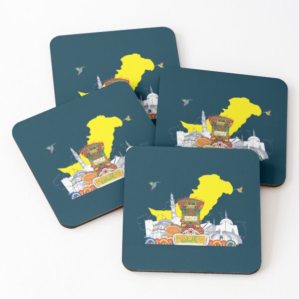 Item preview, Truck Art Unique Style - Desi Touch - Faisal Masjid - Pakintani Truck - Minar e pakistan - Pakistani designed and sold by FreshMercDesign.