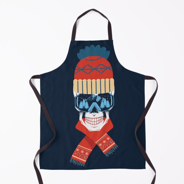 Item preview, Ski or Snowboard Skull With Blue and Red Hat And Scarf: Winter And Snow Lovers! designed and sold by tmdaliggr.