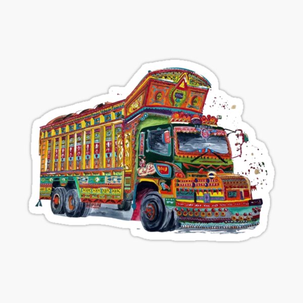 Item preview, Truck Art Unique Style - Desi Touch - Pakistani Local Transport   designed and sold by FreshMercDesign.