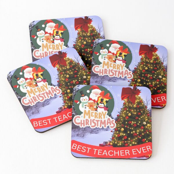 Item preview, MERRY CHRISTMAS BEST TEACHER EVER designed and sold by starfishstuff.