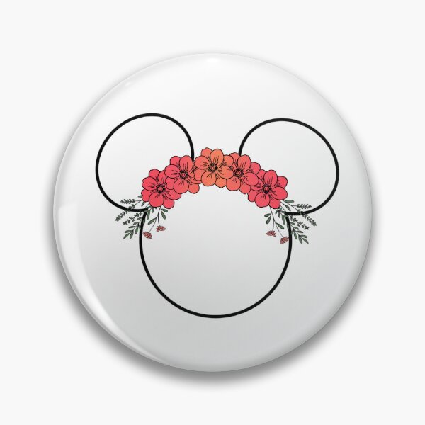 Item preview, Hot Pink Floral Mouse Head designed and sold by JettaLouise.