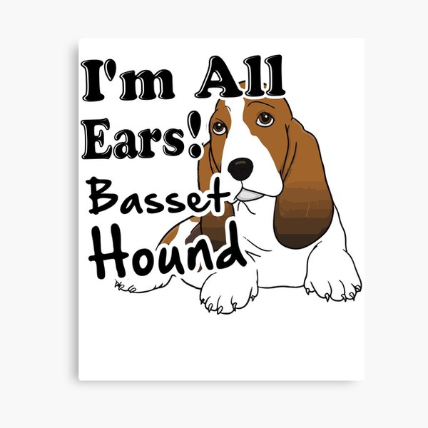 Basset Hound Ears Canvas Prints for Sale