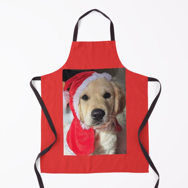 Item preview, Copy of Christmas Santa golden retriever puppy designed and sold by Fluffycat2020.