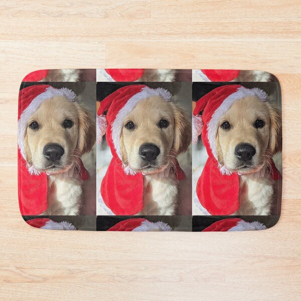 Item preview, Copy of Christmas Santa golden retriever puppy designed and sold by Fluffycat2020.