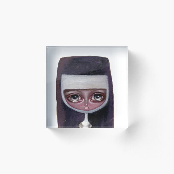 nun clear background Acrylic Block