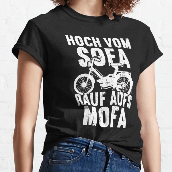 Mofa Mofas Moped Zweirad Mofafahrer Rollerfahrer Classic T-Shirt